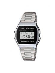 Casio Zegarek Vintage A158WEA-1EF Srebrny. Szare, cyfrowe zegarki Casio, srebrne. Za 179.99 zł.