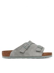 Birkenstock Klapki ZÜRICH 1029184 Zielony. Zielone klapki Birkenstock, ze skóry. Za 439.99 zł.