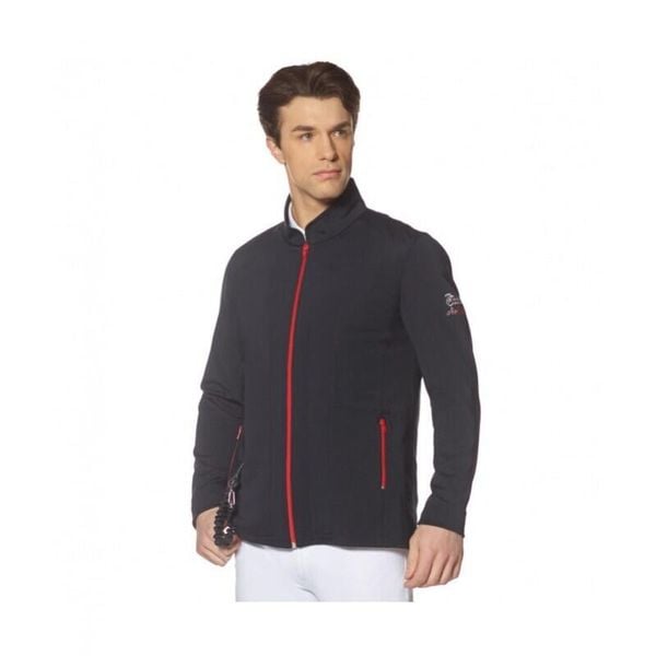Kurtka softshellowa Privilège Equitation Airsafe. Niebieskie kurtki softshell PRIVILÈGE EQUITATION, bez wzorów, z softshellu, bez kaptura. Za 788.50 zł.