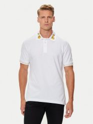 Versace Jeans Couture Polo 76GAGT00 Biały Regular Fit. Białe koszulki polo Versace Jeans Couture, m, bez wzorów, z bawełny, bez kołnierzyka, bez ramiączek. Za 459.99 zł.