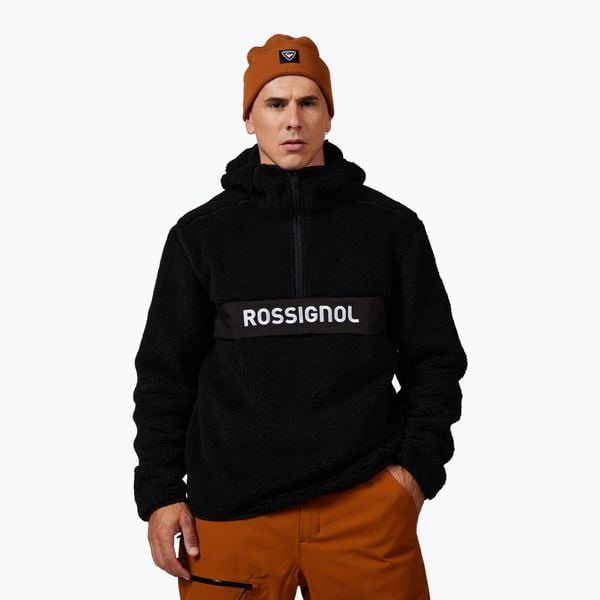 Bluza męska Rossignol Alltrack Anorak Fleece. Czarne bluzy Rossignol, na zimę, m, bez wzorów, bez kaptura. Za 479.99 zł.