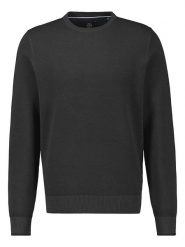 Lerros Sweter w kolorze czarnym rozmiar: M. Czarne swetry nierozpinane Lerros, m, bez wzorów, z bawełny, bez kołnierzyka, bez ramiączek. Za 134.95 zł.