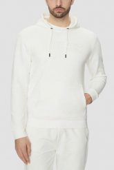 GUESS Biała bluza męska Aldwin, Rozmiar XXL. Białe bluzy Guess, m, z aplikacjami, z bawełny, bez kaptura. W wyprzedaży za 208.99 zł.