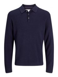 Jack & Jones Sweter w kolorze granatowym rozmiar: M. Niebieskie swetry nierozpinane Jack & Jones, m, bez wzorów, z bawełny, bez kołnierzyka, bez ramiączek. Za 104.95 zł.