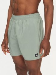 Adidas Szorty kąpielowe Solid CLX JC9920 Zielony Regular Fit. Zielone kąpielówki Adidas, m, bez wzorów, z syntetyku. Za 129.99 zł.