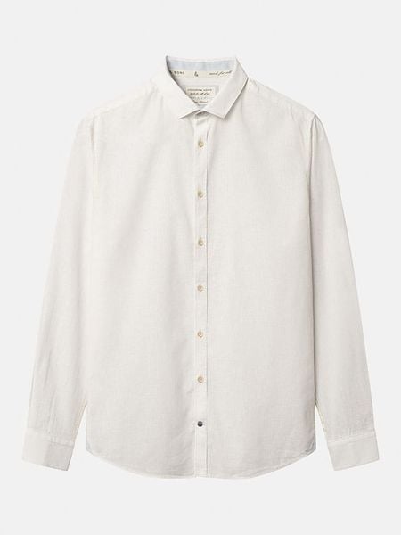 COLOURS & SONS Koszula w kolorze kremowym rozmiar: M. Brązowe koszule COLOURS & SONS, m, bez wzorów, bez kołnierzyka, bez ramiączek. Za 147.99 zł.
