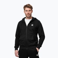Bluza męska Pitbull Nugget Small Logo Hooded Zip. Czarne bluzy z kapturem PITBULL, m, bez wzorów, z bawełny, z kapturem. Za 229.99 zł.