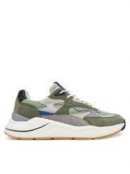 D.A.T.E. Sneakersy Fuga M421-FG-NY Zielony. Zielone buty sportowe casual D.A.T.E., bez wzorów, ze skóry, bez zapięcia. Za 589.99 zł.