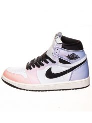 Air Jordan Skórzane sneakersy "1 Retro High" ze wzorem rozmiar: 44. Buty sportowe casual AIR JORDAN, bez wzorów, bez zapięcia. Za 329.42 zł.