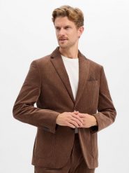 Finshley & Harding marynarka z zestawu modułowego Mężczyźni Modern Fit Sztruks brązowy, 50. Brązowe garnitury Finshley & Harding, do pracy, m, bez wzorów, ze sztruksu. Za 799.95 zł.