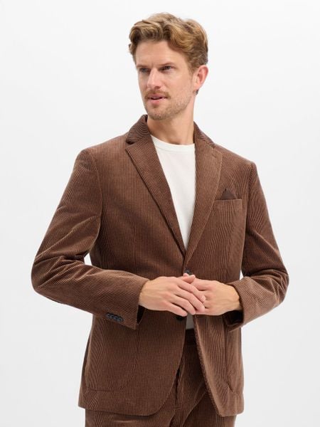 Finshley & Harding marynarka z zestawu modułowego Mężczyźni Modern Fit Sztruks brązowy, 50. Brązowe garnitury Finshley & Harding, do pracy, m, bez wzorów, ze sztruksu, biznesowe. Za 799.95 zł.
