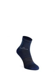 Skarpety trekkingowe męskie Ortovox Alpine Light Quarter Socks. Niebieskie skarpety ORTOVOX, bez wzorów, z materiału. Za 109.99 zł.