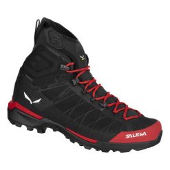 Buty Trekkingowe Męskie Salewa Ortles Light Mid Ptx. Czarne buty trekkingowe Salewa, na zimę, bez wzorów, z nylonu, bez zapięcia. Za 1,462.00 zł.