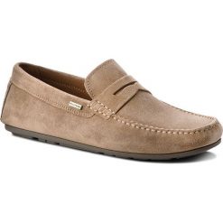 Mokasyny TOMMY HILFIGER - Classic Suede Penny FM0FM01907 Taupe Grey 005. Brązowe mokasyny Tommy Hilfiger, bez wzorów, ze skóry, bez obcasa, bez zapięcia. W wyprzedaży za 349.00 zł.