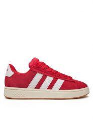 Adidas Sneakersy Grand Court Alpha JI1710 Czerwony. Czerwone buty sportowe casual Adidas, bez wzorów, ze skóry, bez zapięcia. Za 259.99 zł.