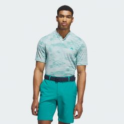 Koszulka Ultimate365 Sport Collar Polo. Niebieskie koszulki polo Adidas, m, bez wzorów, z materiału, bez kołnierzyka, bez ramiączek, na golfa. Za 279.00 zł.