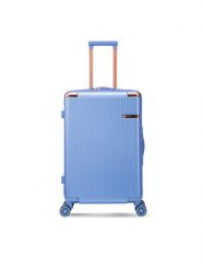 Semi Line Walizka średnia T5915-4 Niebieski. Niebieskie walizki Semi-line, bez wzorów, z tworzywa sztucznego, średnie. Za 229.99 zł.