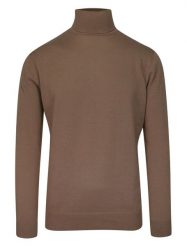Golf Beżowy, Elegancki Męski Camelowy, 100% BAWEŁNA -Brave Soul. Brązowe golfy Brave Soul, m, bez wzorów, z bawełny, bez ramiączek. Za 119.00 zł.