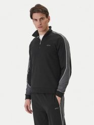 BOSS Bluza 50554780 Czarny Regular Fit. Czarne bluzy Boss, l, bez wzorów, z syntetyku, bez kaptura. Za 499.99 zł.