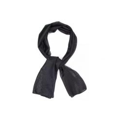 Szal maskujący z siatki MESH 155x48 cm. Czarne szaliki CAMOUFLAGE, bez wzorów, z meshu. Za 27.99 zł.