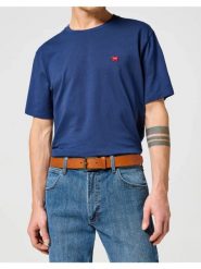 WRANGLER MĘSKI PASEK SKÓRZANY LEATHER BELT COGNAC 112358070 PREMIUM W0N7014672. Brązowe paski Wrangler, bez wzorów, klasyczne. Za 129.99 zł.