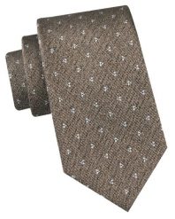 Klasyczny Krawat Męski - Chattier - Jasny Brąz, Drobny Wzór. Krawaty i muchy Chattier, bez wzorów, z tkaniny. Za 49.00 zł.