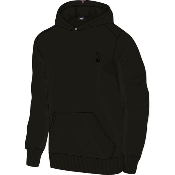 Bluza z kapturem w tonacji Le Coq Sportif Essentiel N°1. Czarne bluzy z kapturem le coq sportif, m, z aplikacjami, z bawełny, z kapturem. Za 506.00 zł.