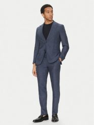 BOSS Garnitur C-Huge-Peak-252 50540764 Granatowy Slim Fit. Niebieskie garnitury Boss, m, bez wzorów, z wiskozy. Za 2,199.00 zł.