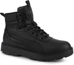 Buty sportowe trapery wysokie ocieplane czarne PUMA DESIERTO. Czarne trapery Puma, ze skóry ekologicznej, za kostkę, bez zapięcia. Za 315.00 zł.