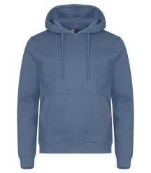 Clique Bluza z kapturem Miami z bawełny i poliestru z recyklingu – Steel Blue. Niebieskie bluzy z kapturem CLIQUE, uniwersalny, bez wzorów, z bawełny, z kapturem. Za 166.63 zł.