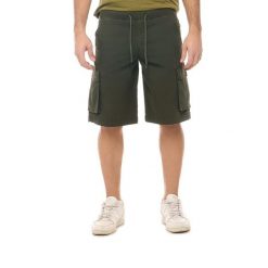 Szorty wytrzymały z sznurek regulacyjny na co dzień. Zielone szorty LEONE 1947 APPAREL, bez wzorów, sportowe. W wyprzedaży za 136.83 zł.