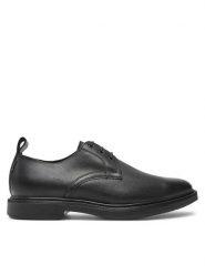 Boss Półbuty Larry 50529144 Czarny. Czarne eleganckie półbuty Boss, bez wzorów, ze skóry, bez obcasa, bez zapięcia. Za 649.99 zł.
