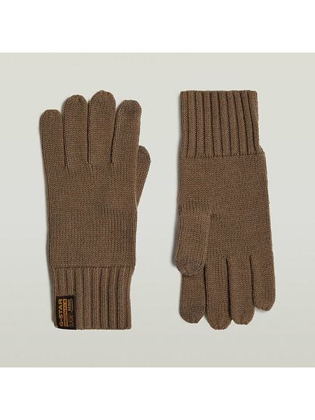 G-Star Rękawiczki w kolorze jasnobrązowym rozmiar: M. Brązowe rękawiczki G-Star, bez wzorów, prążkowane. Za 115.55 zł.