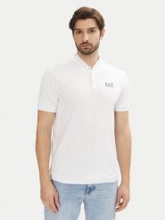 EA7 Emporio Armani Polo 7M000183 AF13511 U0002 Biały Regular Fit. Białe koszulki polo EA7 Emporio Armani, m, bez wzorów, z bawełny, bez kołnierzyka, bez ramiączek. Za 259.99 zł.