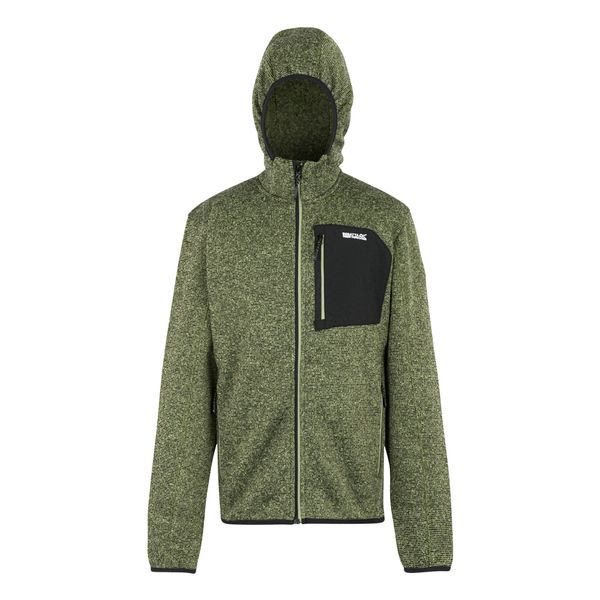 Bluza Polarowa Męska Melanżowy Pełen Suwak Newhill. Zielone bluzy z kapturem Regatta, l, bez wzorów, z dzianiny, z kapturem. Za 319.99 zł.