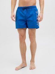 Jack & Jones Szorty kąpielowe "Maui" w kolorze niebieskim rozmiar: L. Niebieskie kąpielówki Jack & Jones, l, bez wzorów, z materiału. Za 84.01 zł.