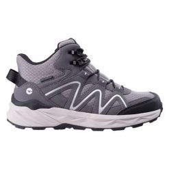 Buty do chodzenia męskie Hi-Tec Henk. Szare buty sportowe casual Hi-tec, bez wzorów, z materiału, bez zapięcia. Za 382.00 zł.