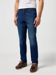 WRANGLER MĘSKIE SPODNIE JEANSOWE WRANGLER TEXAS SLIM BLUE ABYSS 112362495. Niebieskie jeansy Wrangler, l. Za 219.99 zł.