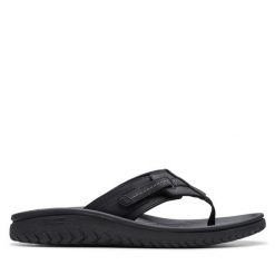 Japonki Clarks. Czarne japonki Clarks, bez wzorów. Za 269.99 zł.