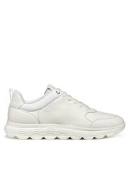 Geox Sneakersy U Spherica U55BYA 00046 C1000 Biały. Białe buty sportowe casual Geox, bez wzorów, ze skóry, bez zapięcia. Za 389.99 zł.