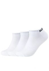 Skarpetki sportowe dla dorosłych 3PPK Mesh Ventilation Socks. Białe skarpetki sportowe Skechers, bez wzorów, z bawełny. Za 25.99 zł.