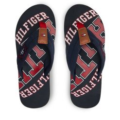 Japonki Tommy Hilfiger. Niebieskie japonki Tommy Hilfiger, bez wzorów. Za 69.99 zł.