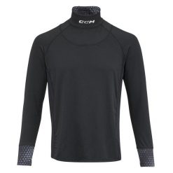 Ochraniacz szyi, bluza z długim rękawem, rozmiar JR/YT XL. Czarne bielizna termoaktywna CCM, s, bez wzorów, z materiału, bez ramiączek. Za 337.00 zł.