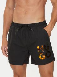 Hugo Szorty kąpielowe Rame 50524667 Czarny Regular Fit. Czarne kąpielówki Hugo, m, bez wzorów, z syntetyku. Za 299.99 zł.
