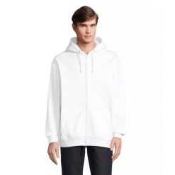 Bluza z kapturem i zamkiem błyskawicznym Sol's Carter. Niebieskie bluzy z kapturem SOL'S, m, bez wzorów, z bawełny, z kapturem. Za 133.55 zł.
