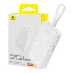 Powerbank magnetyczny Baseus Magnetic Mini 10000mAh 20W MagSafe (biały). Białe powerbanki Baseus. Za 200.00 zł.