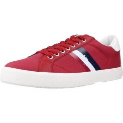 Buty U.S. POLO ASSN MARCS006M Czerwony. Czerwone buty trekkingowe U.S. Polo Assn., bez wzorów, z tkaniny, bez zapięcia, trekkingowe. Za 229.99 zł.