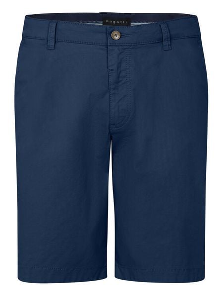 Bugatti Szorty materiałowe 4379-76441C Niebieski Regular Fit. Niebieskie szorty Bugatti, m, bez wzorów, z bawełny. Za 299.99 zł.