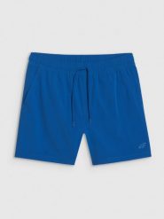 4F Spodenki plażowe męskie - niebieskie XL. Niebieskie szorty 4F, m, bez wzorów, z materiału, wakacyjne. Za 79.99 zł.