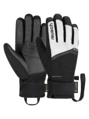 Reusch Rękawiczki funkcyjne "Blaster GORE-TEX" w kolorze czarno-białym rozmiar: 8. Białe rękawiczki Reusch, bez wzorów, z gore-texu. Za 201.55 zł.